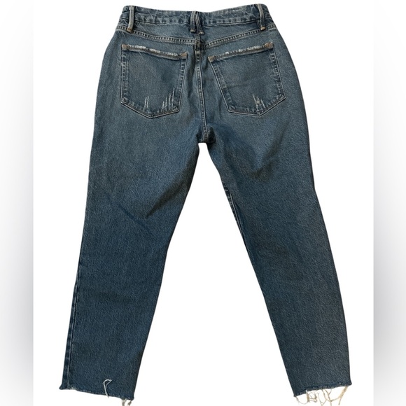 GOOD AMERICAN high-rise straight leg tappered Denim Jeans size 2/26 - Picture 6 of 6